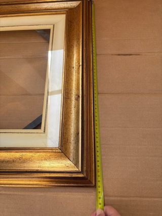 Cornice Vintage Dorata con Vetro