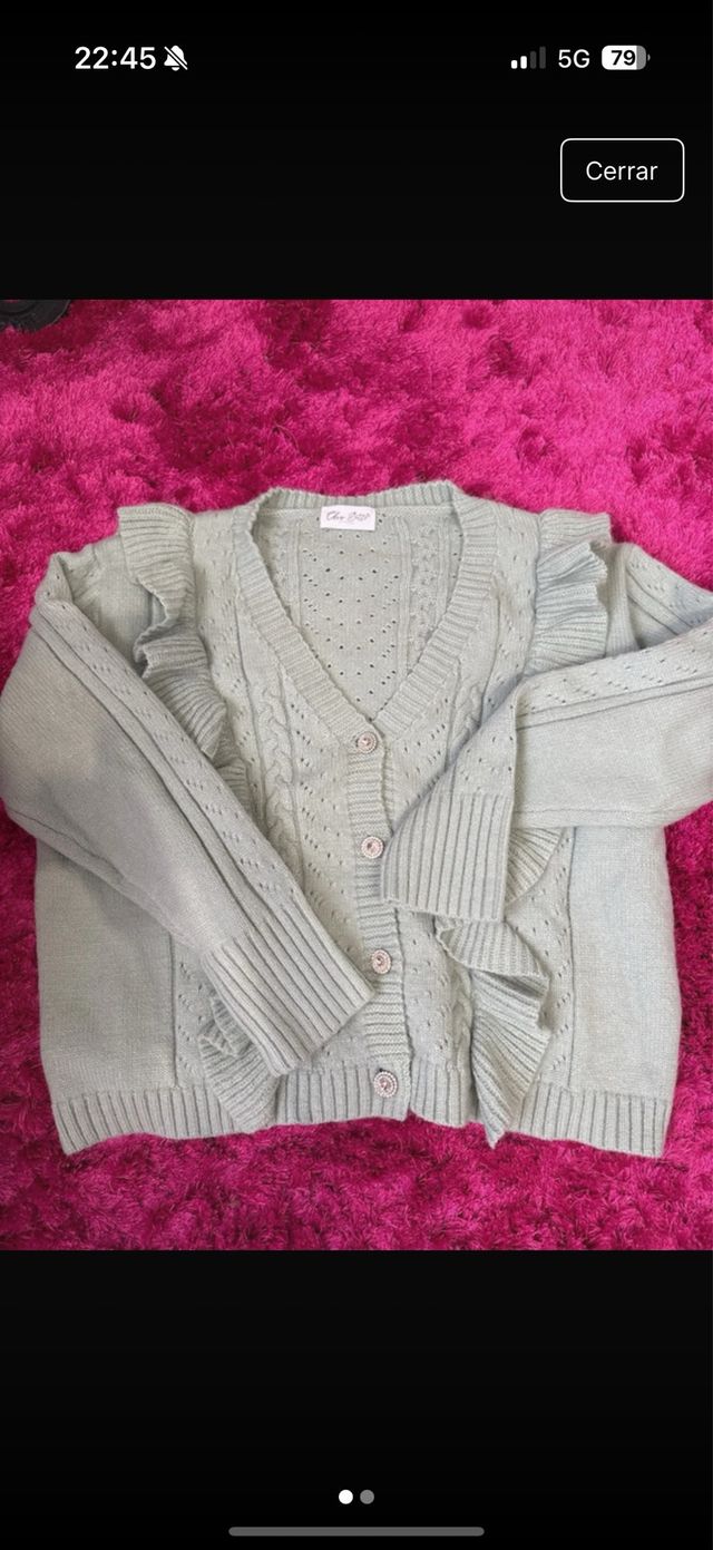 Jersey verde sin estrenar con volantes