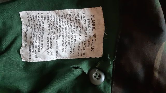 Parka militar camuflaje