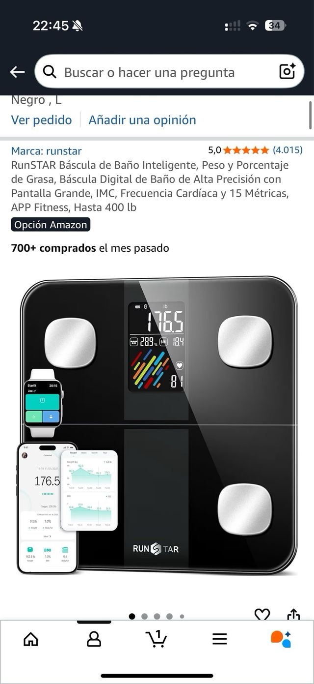 Báscula Inteligente Runstar (nueva)