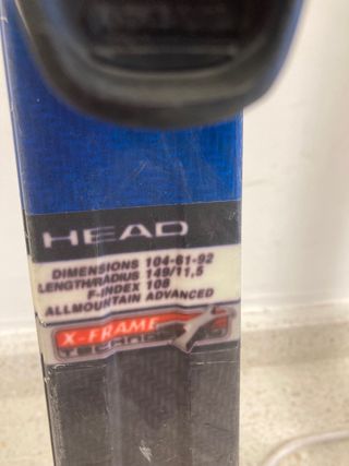 Esquís Head Cyber X4 con fijaciones Marker.