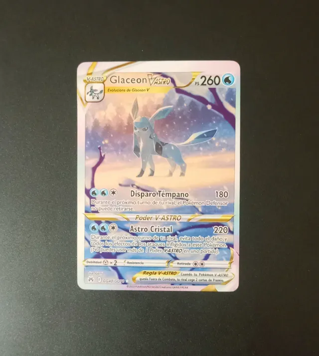 Carta Pokémon Glaceon V ASTRO 260 PS