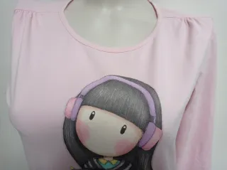 Camiseta manga larga  dibujo