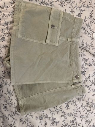 Falda pantalón Zara verde oliva