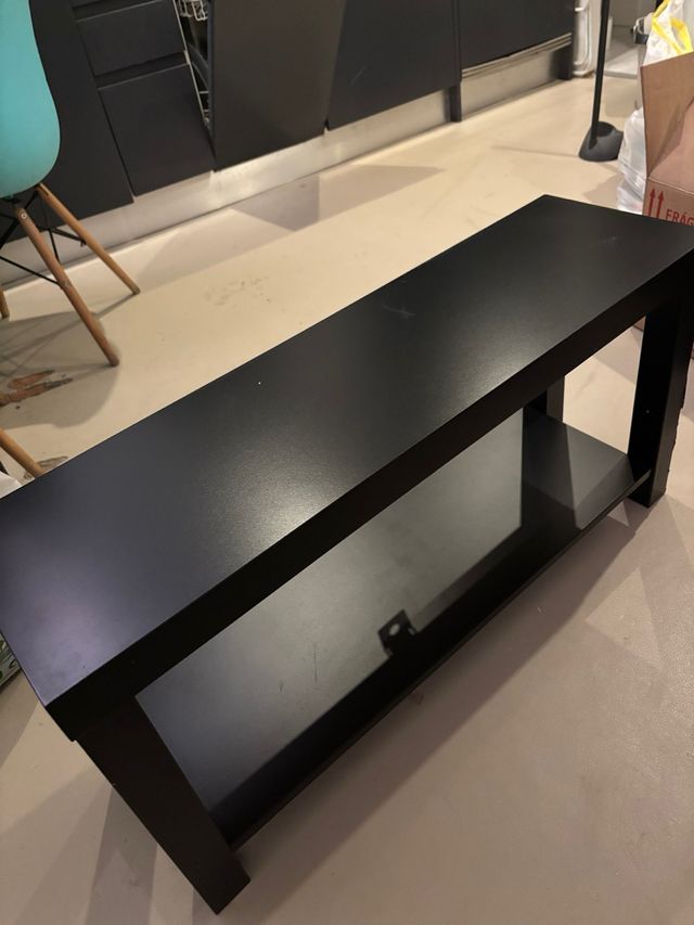 Tavolino ausiliario in legno nero