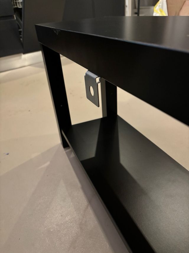 Tavolino ausiliario in legno nero