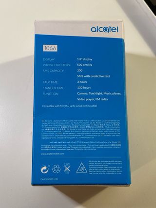 Telefono Alcatel Basico Bianco e Nero