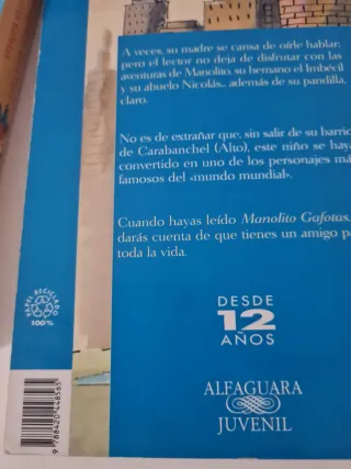 Manolito Gafotas Elvira Lindo Alfaguara Juvenil. M