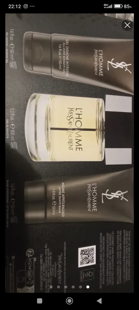 Yves Saint Laurent L'Homme Set Perfume Hombre