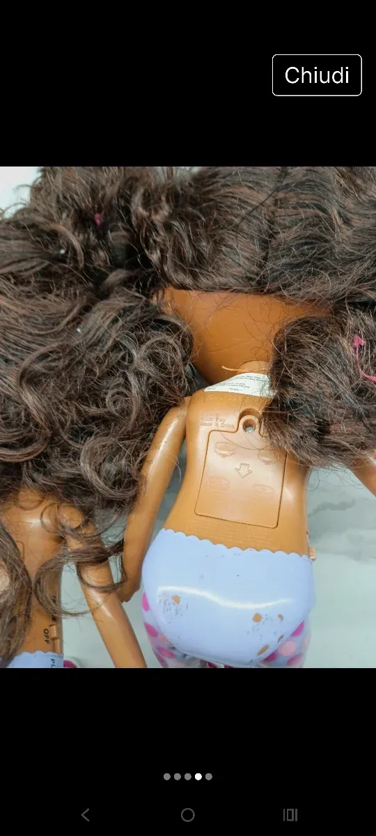 2 Bambole con leggings a pois