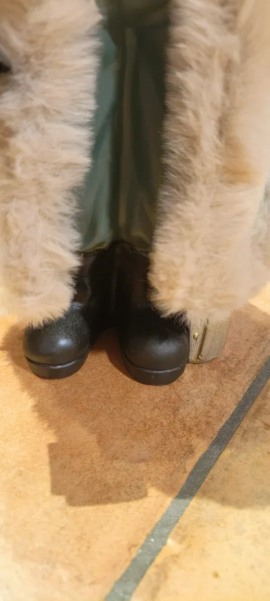 Babbo Natale decorativo bianco e oro