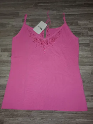 Top tirantes Festa rosa talla única