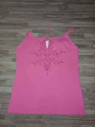Top tirantes Festa rosa talla única