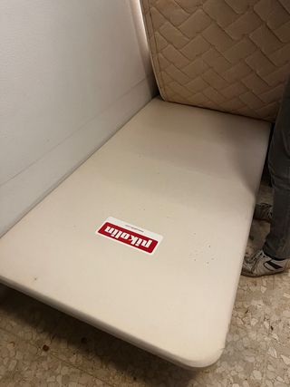 Somier individual madera y metal