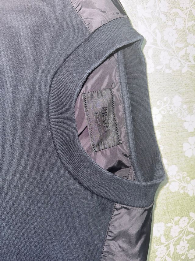 Sudadera Prada Negra Hombre Original