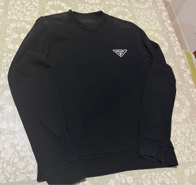 Sudadera Prada Negra Hombre Original