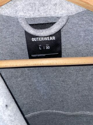 Abrigo gris de mezcla mujer