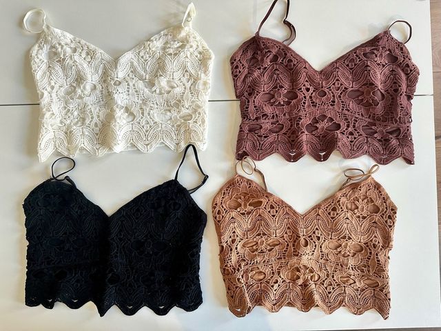 Tops Stradivarius Crochet Talla M