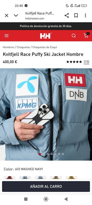 Chaqueta Helly Hansen Selección Noruega Talla L