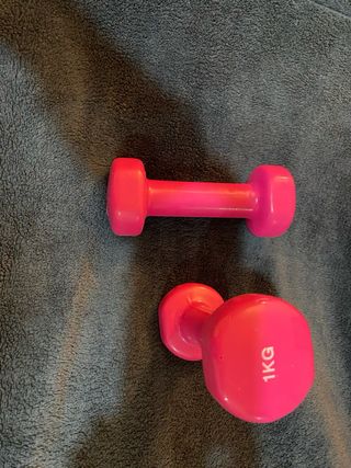 Mancuernas Boomerang 1kg Rosa Sin Uso