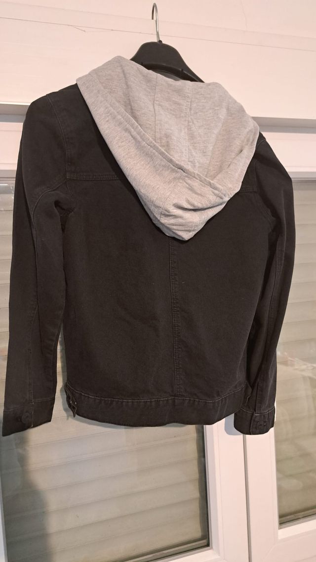 Chaqueta vaquera negra Mango 11-12 años
