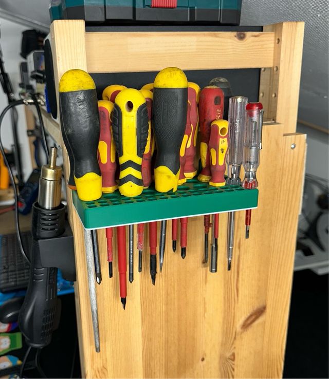 Suportes de parede para chaves de fendas