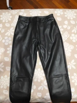 Pantaloni Tally Weijl ecopelle neri taglia 36