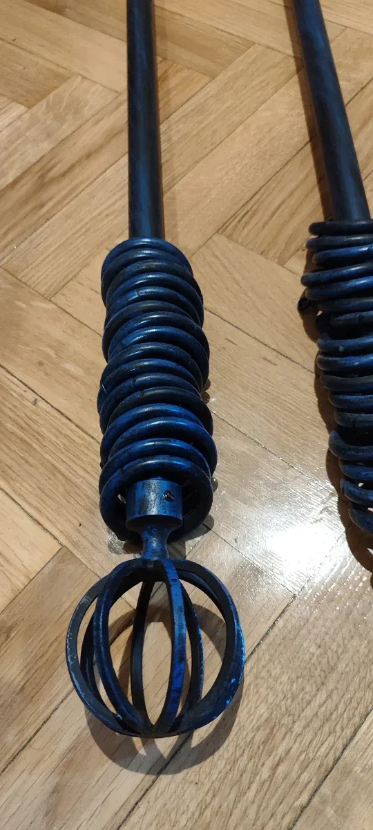 Barras cortina forja decoradas