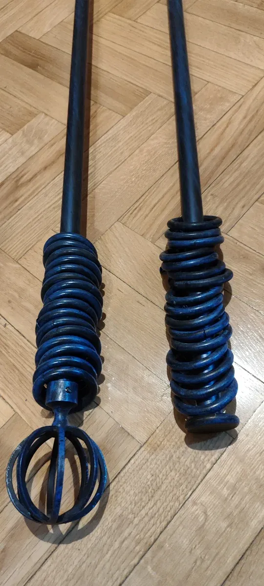 Barras cortina forja decoradas