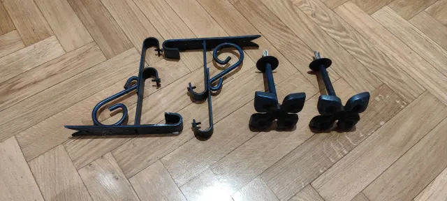 Barras cortina forja decoradas