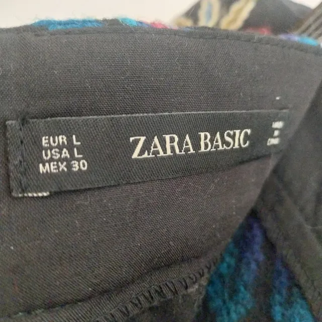 Falda mini estampada paño