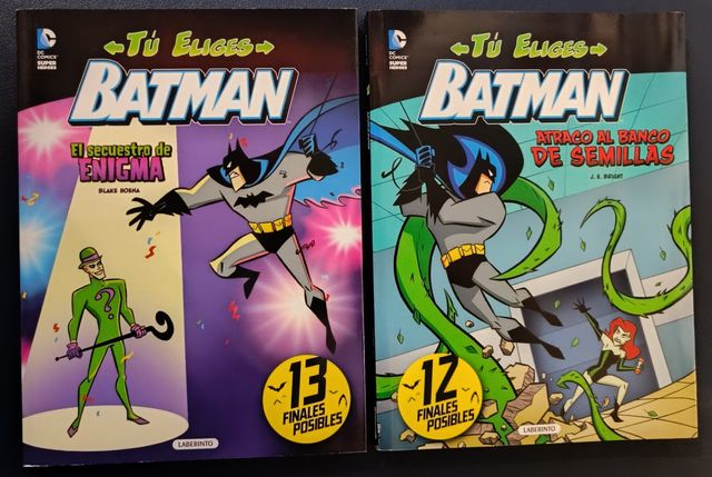 4 Libros Batman niños (2 de elegir camino)
