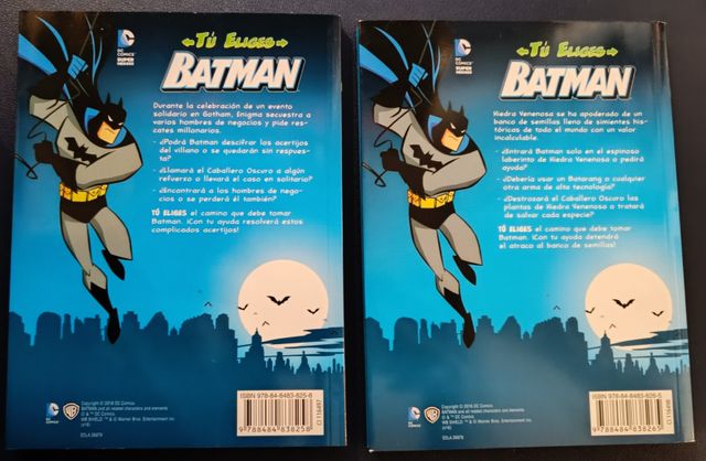 4 Libros Batman niños (2 de elegir camino)