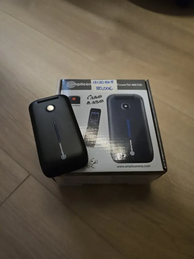 Teléfono Móvil Plegable Amplicon Negro