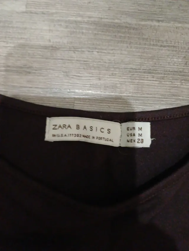 Top de licra marrón