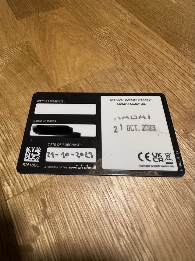 Hamilton Khaki Field Mechanical Negro