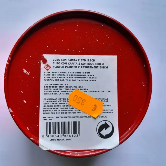 Cubo de Navidad Papá Noel.