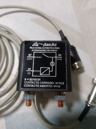 Relé separador baterías Euro6 12v, luz led