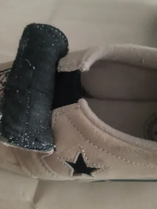 CONVERSE ZAPATOS PIEL BEIG