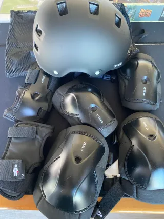 Pack Skate + Casco + Protecciones Oxelo