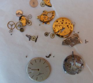 Lote piezas reloj Baume Mercier,Lucien,Concord,etc