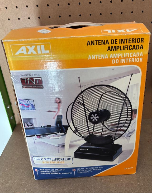 Antena TV Interior Amplificada AXIL
