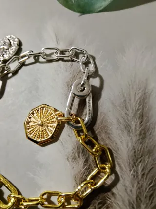 Pulsera eslabones bicolor