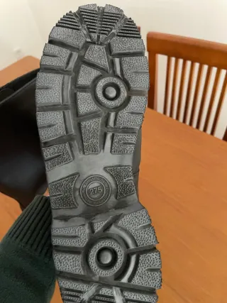 Botas negras diseñadas para el frío