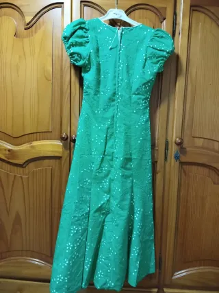 Vestido verde malagueña talla 32