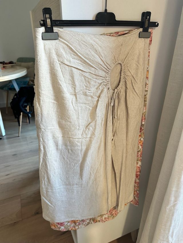 Falda larga Stradivarius Talla 38