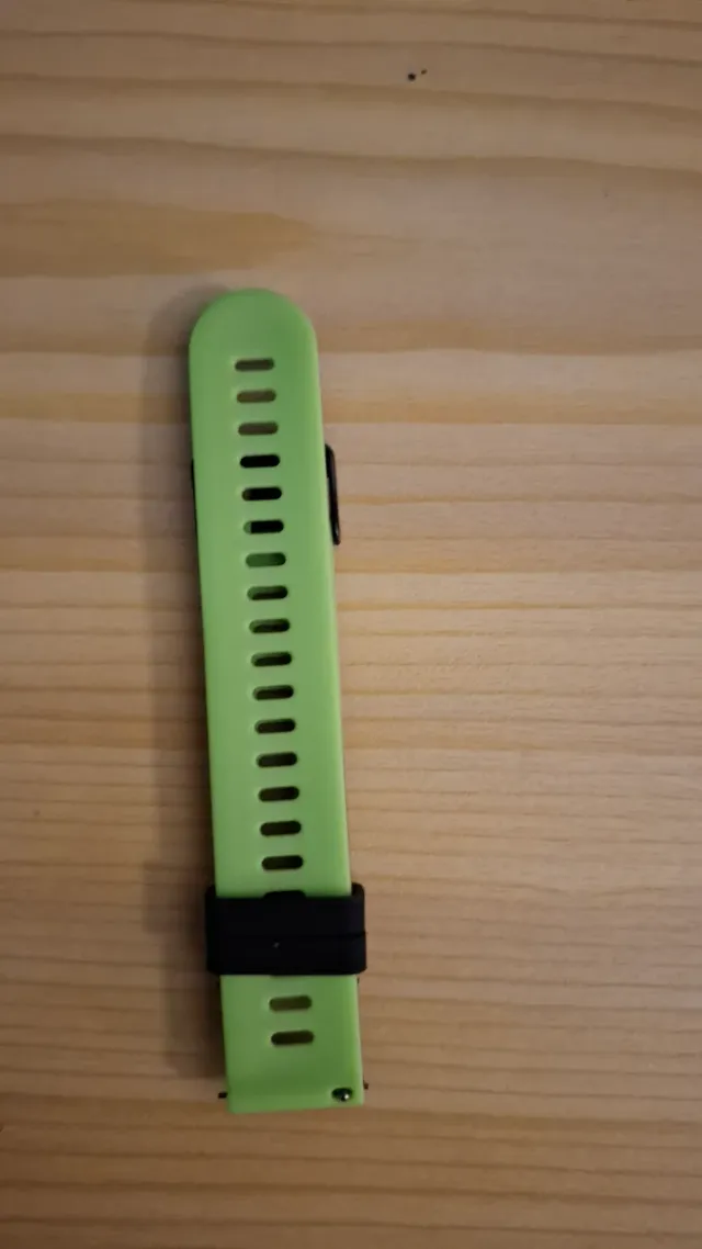 Correa de reloj negra y verde