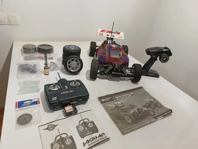 Thunder Tiger EB4 S2 RC gasolina + Extras