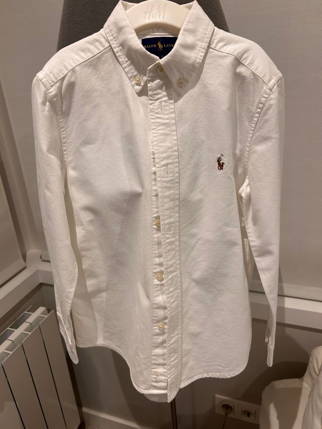 Camisa Ralph Lauren Blanca Niños 7 Años