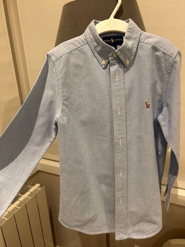 Camisa Ralph Lauren Blanca Niños 7 Años